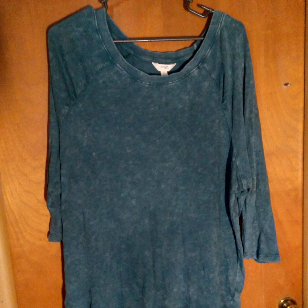 womens deep teal blouse